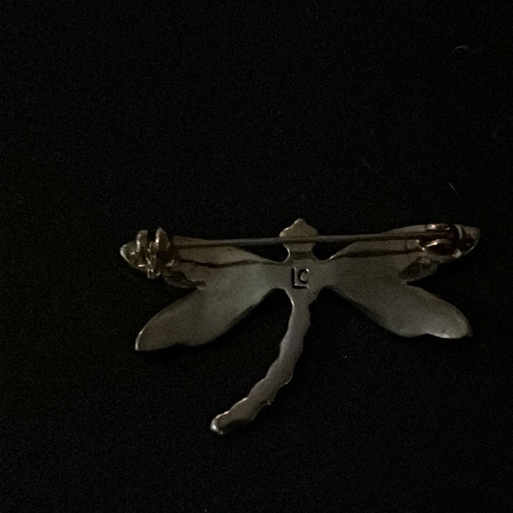 Vintage Liz Claiborne dragonfly brooch - Picture 2 of 3